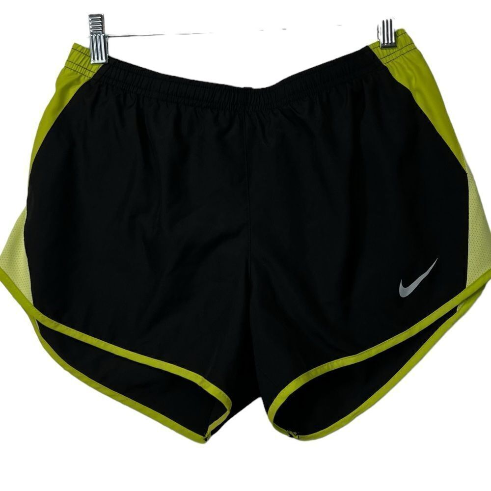 nike running shorts yellow/black medium‎